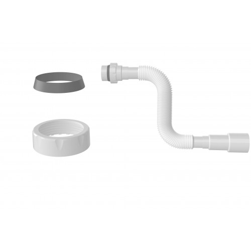 G132-5 Гибкая труба с гайкой 1"1/2, в растянутом состоянии 740мм, Ø40*50мм (100)