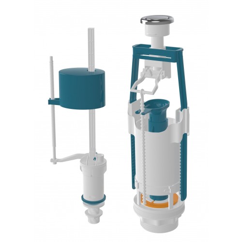 SA416-3 Комплект универ. смыв.арматуры с клапаном нижней подачи воды 1/2,материал мембраны-силикон