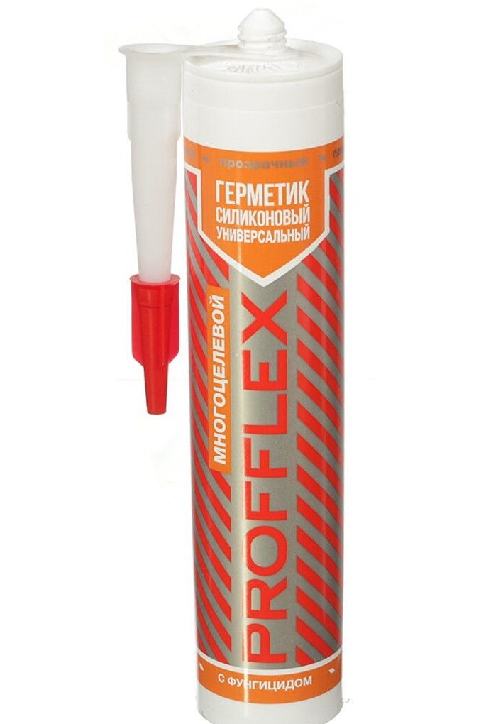 PROFFLEX Герметик силиконовый универсальный Многоцелевой 260ml прозрачный