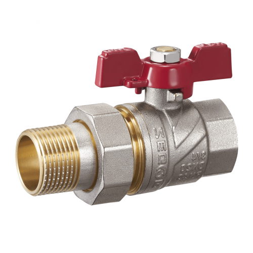 FA11 Кран амер-ка прям.1/2" с полусгоном Бабочка