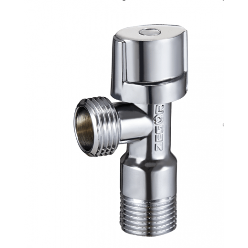 FZ02 Кран шаровый латунный хромированный для подключения сантех.приборов 1/2"*3/4"