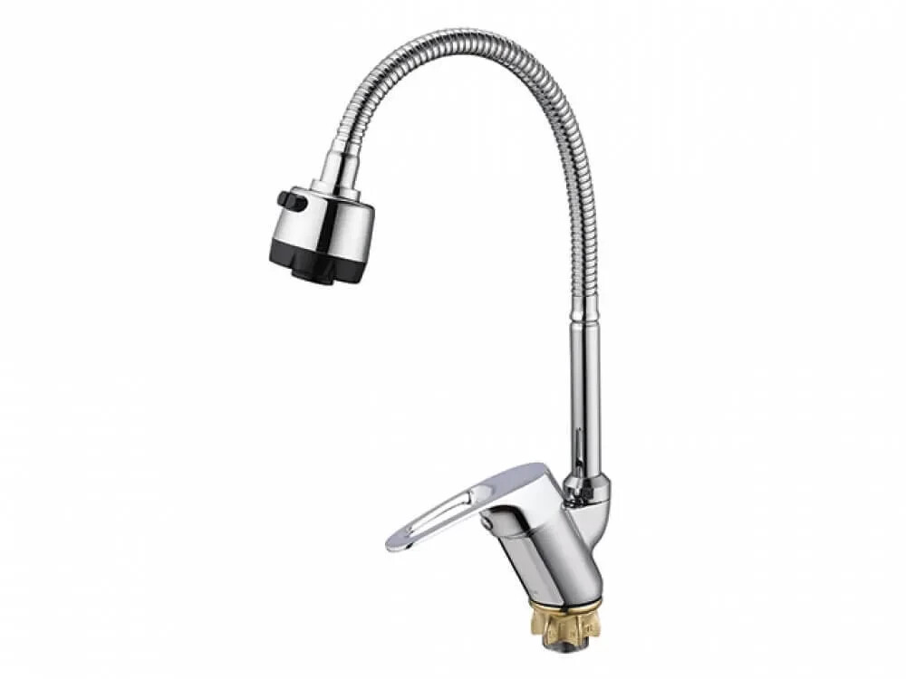 KAD4-В043 смеситель для кухни боковой на гайке SOLONE