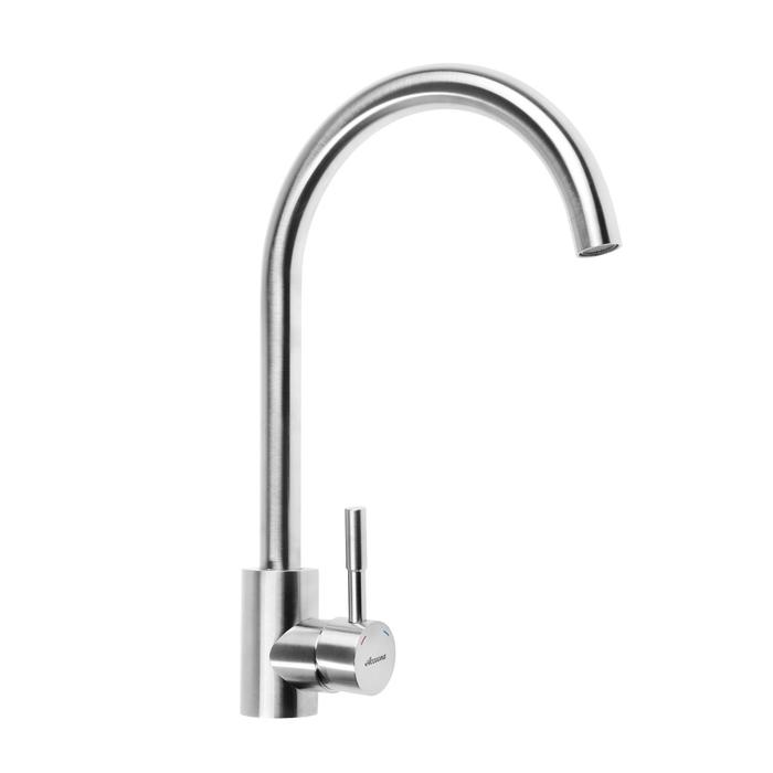 A4590A-2 Смеситель для кухни с гайкой. СатинΦ35