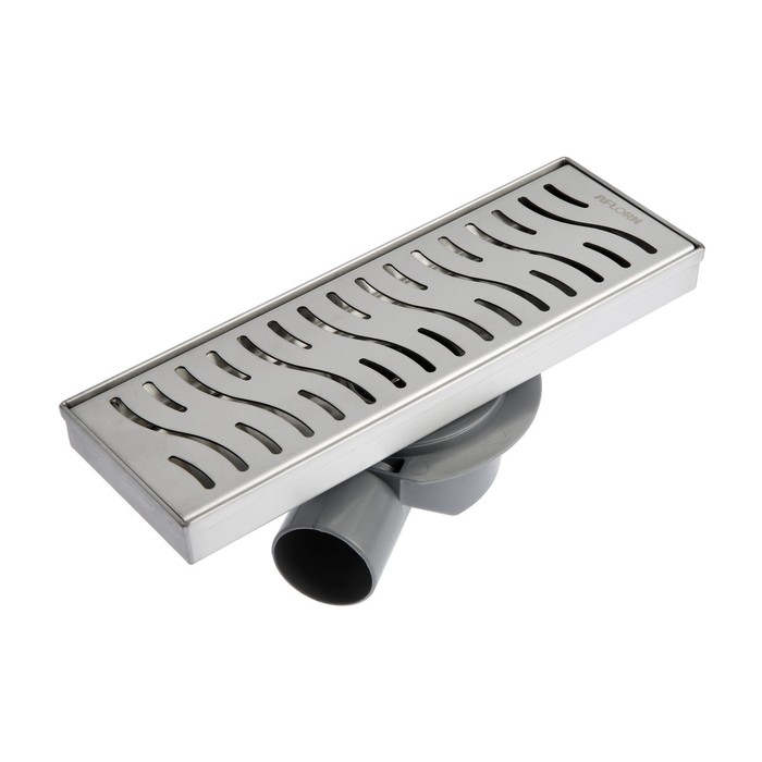 AF20410-30 Душевой трап с горизонтальным выпуском. Размер:10х30 нержавеющая сталь SUS 304