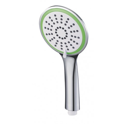 WKY-5012-GN  Лейка душевая 3-функц., хром зелен.окантовка