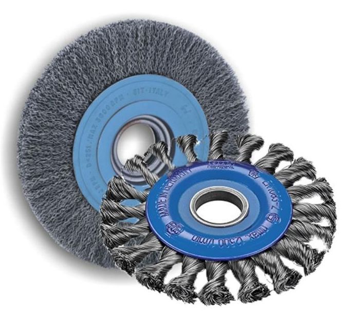 Щетка по металлу для УШМ дисковая плетённая проволока 125х22 RinG