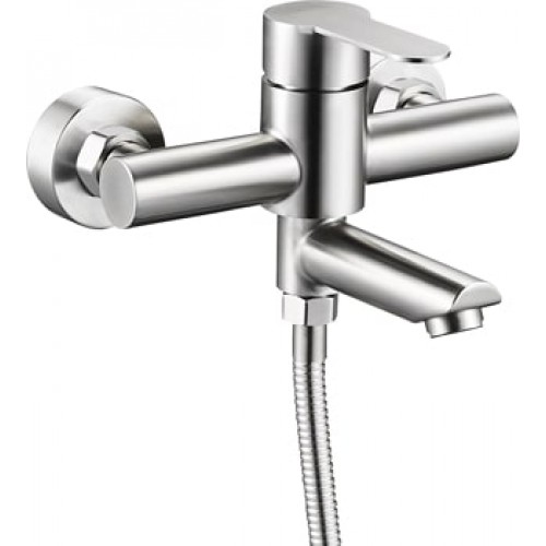 SAP3-B097 См-ль для ванны короткий излив, нержавейка ZEGOR