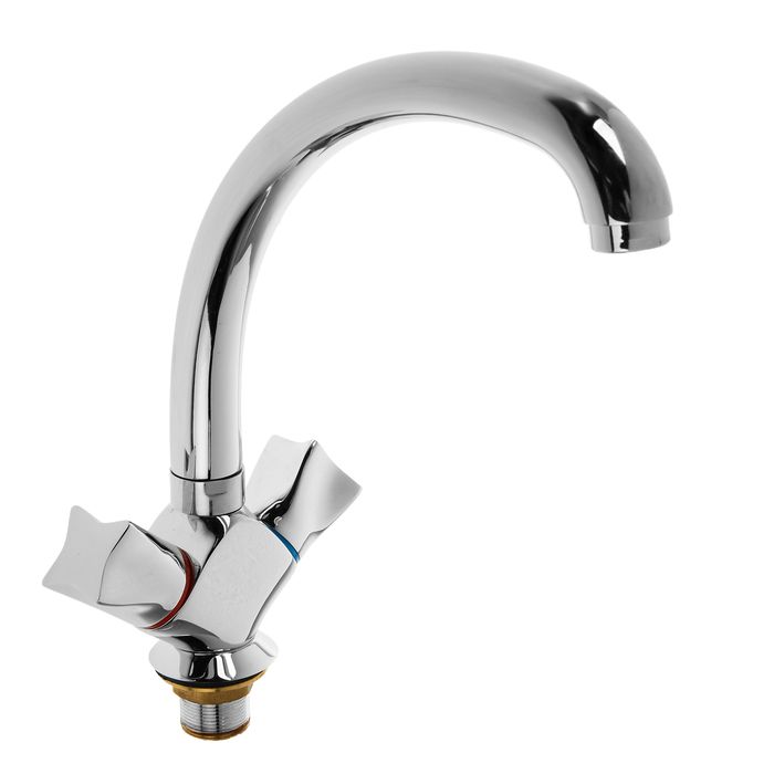 A4073 Смеситель для кухни с гайкой, латунь.