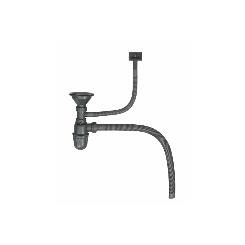 A469-2 Сифон для мойки с 1-ой чашкой и переливом d110