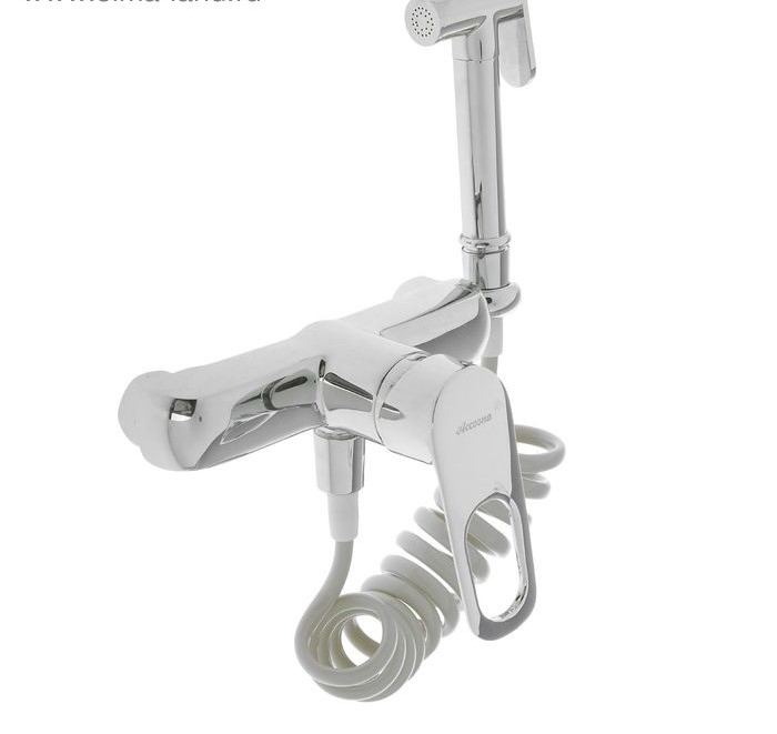 A3117 Смеситель настенны с гигиеническим душем. Латунь Φ35