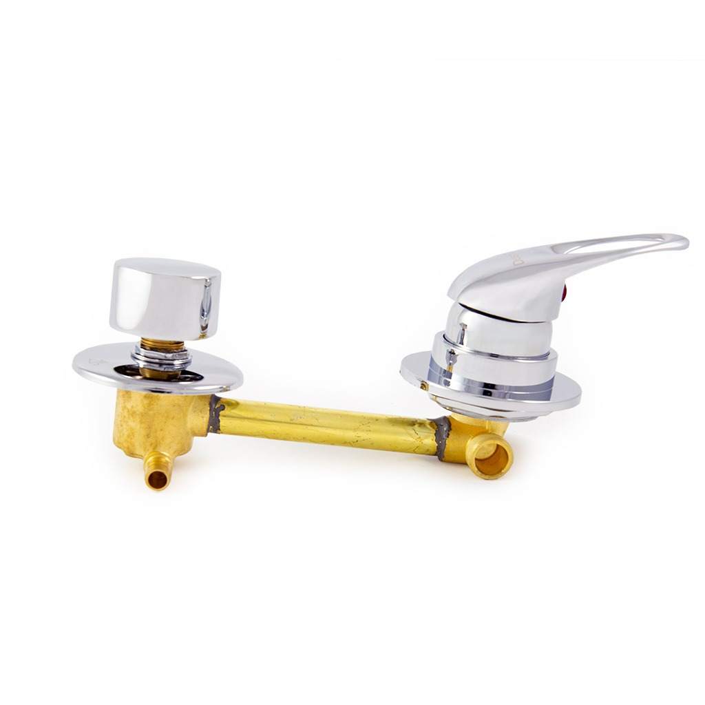 Смеситель DC6313МГ, 150*2, хомут (прижимная гайка металл)