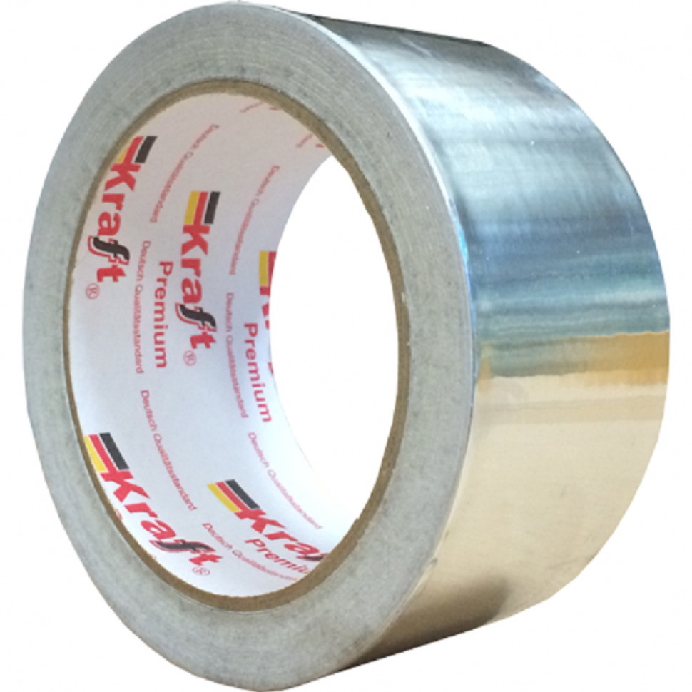 Алюминиевая клейкая лента (алюм. 25 мк (L) х5м (50мм)) 501312250055