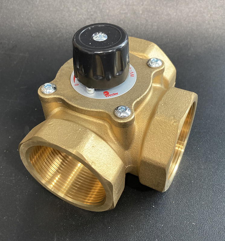 Клапан поворот. 3-ход. Wester FMV 131E DN25 BP 1" Kvs 10