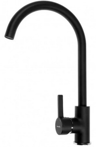 A4594AT Смеситель д/кухни с гайкой. Графит