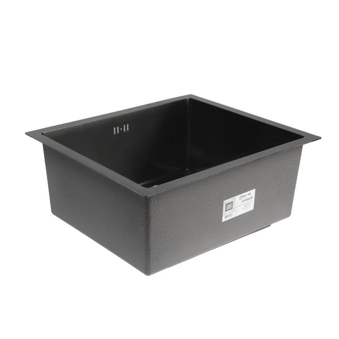 AF95043F Мойка врезная нерж. 50х43, толщ 3,0 мм, Графит.Премиум.