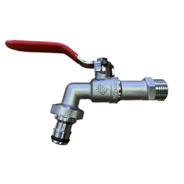 PF11 Кран шаровой латунный водоразборный 1/2"  ручка