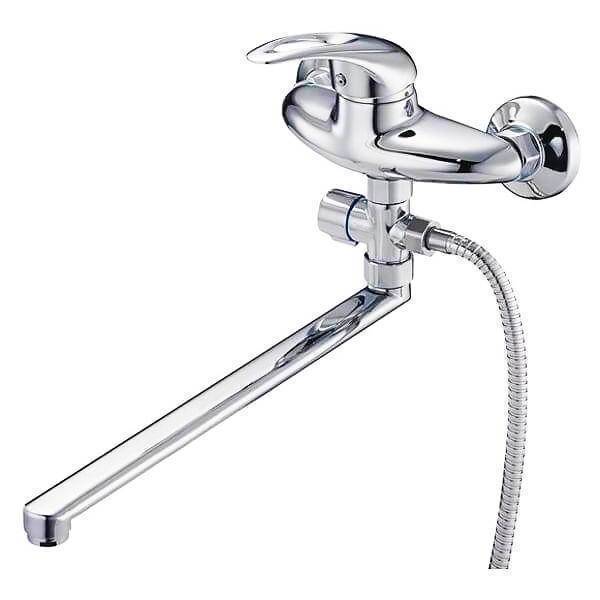 NHK6-B048 См-ль для ванны с плоским пов.изливом, ø40, выносной дивертор ZEGOR