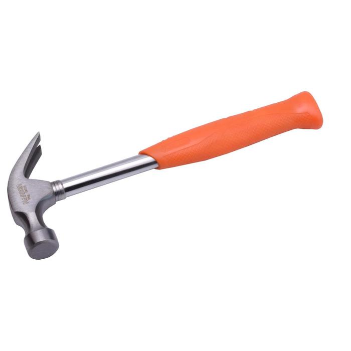 590211 Молоток-гвоздодер , обрезиненаая металическая рукоятка 500 гр.// HARDEN