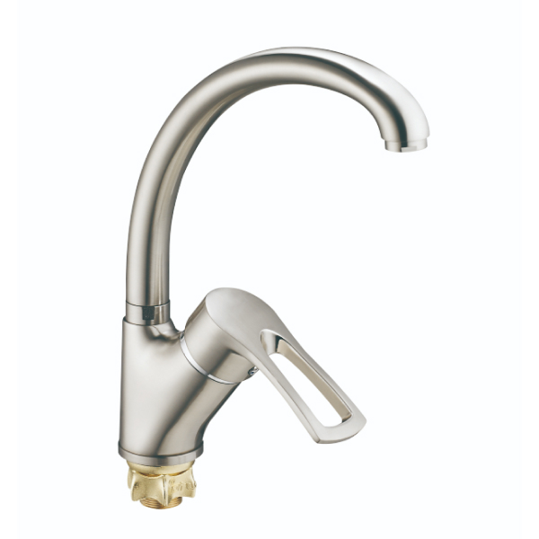 DYU4-A181KH См-ль для кух.мойки с пов. изливом, ø40, гайка (корона) сатин ZEGOR