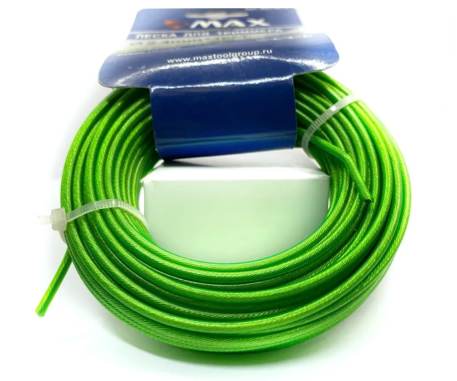 Леска триммерная (Стальной трос с нейлоновой оболочкой) 2,4 мм*15 м В0115-1
