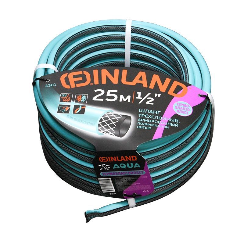 ШЛАНГ ПОЛИВОЧНЫЙ 25М. ДИАМЕТР 1/2 FINLAND 2301