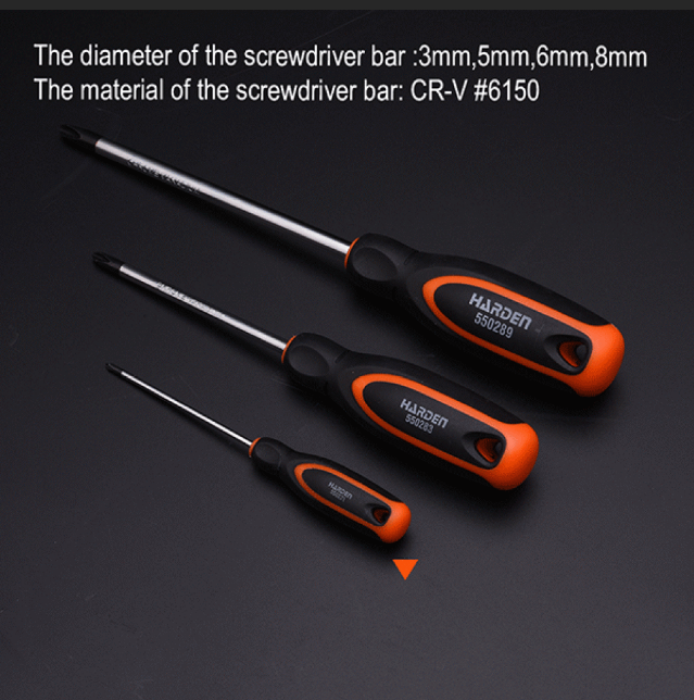 550281 Отвертка крестовая профессиональная серии Джет CRV PH2х38мм.// HARDEN