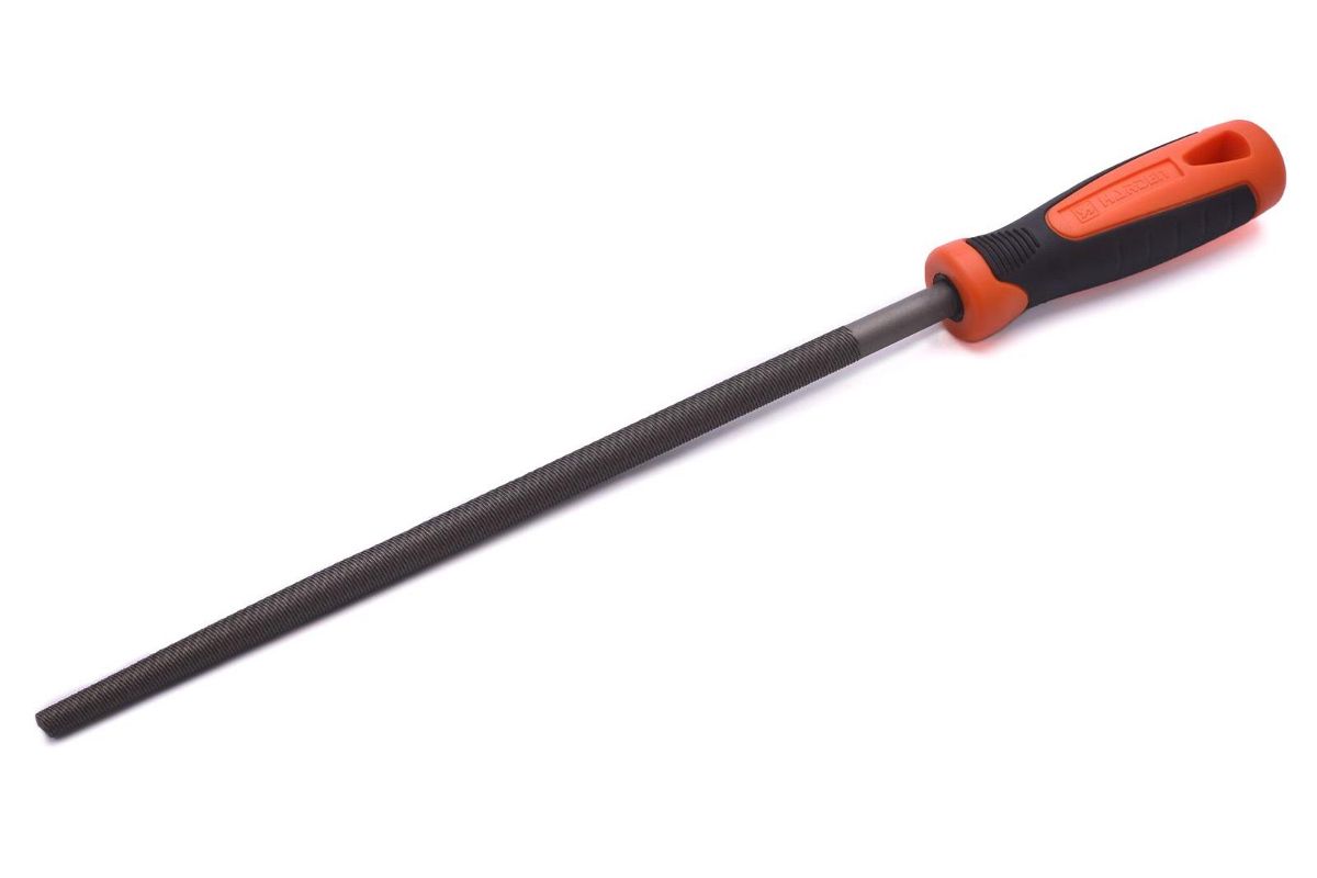 610693 Напильник круглый среднезернистый с эргономичной рукояткой, 315мм.// HARDEN