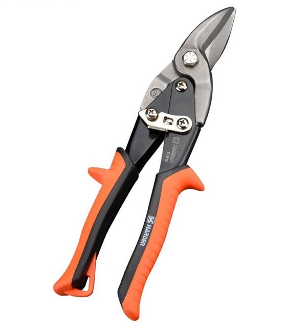 570105 Ножницы по металлу Мурена, 254 мм,левые,CRV, двухкомп. рукоятка// HARDEN