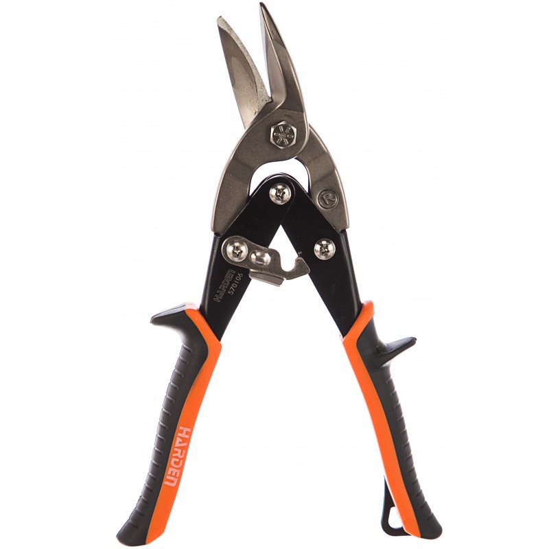 570106 Ножницы по металлу Мурена, 254 мм,правые,CRV, двухкомп. рукоятка// HARDEN