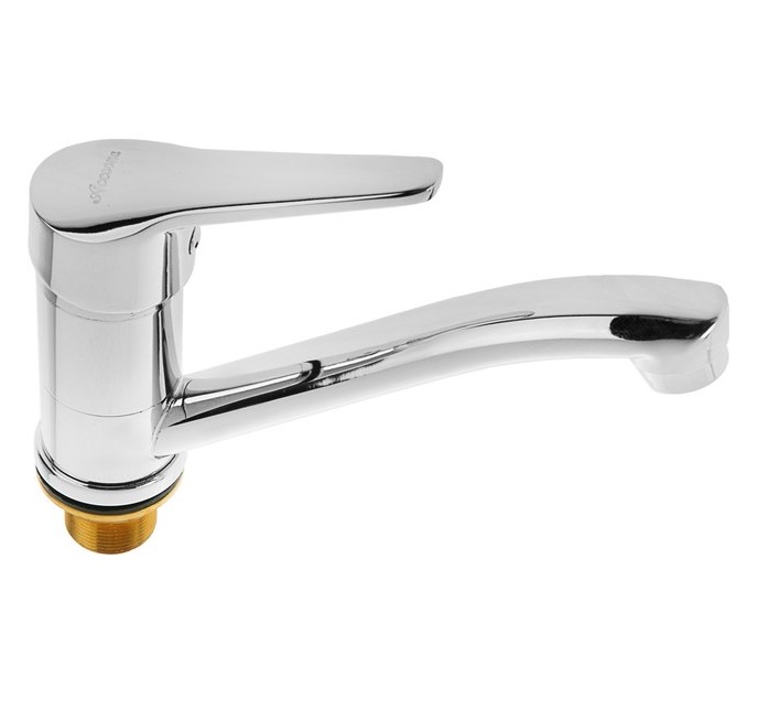 A4209 Смеситель для кухни с гайкой, средний нос, однорычажный.Φ35