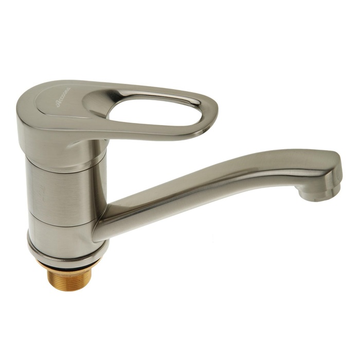 A4230A Смеситель для кухни средний нос с гайкой. Латунь Φ40