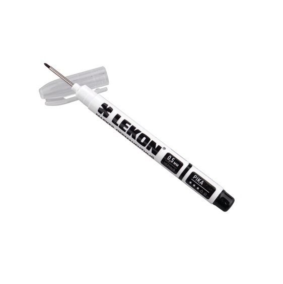 Маркер LEKON Pika перманентный, удлиненный наконечник 10/100/3200 БЕЛЫЙ 012591