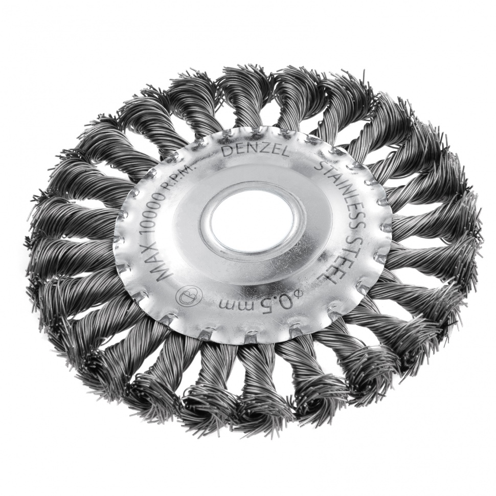 Щетка плоская для УШМ 125х22,23 мм, крученая проволока "Hardcore"