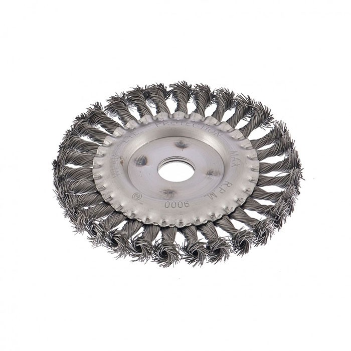 Щетка плоская для УШМ 200х22,23 мм, крученая проволока "Hardcore"