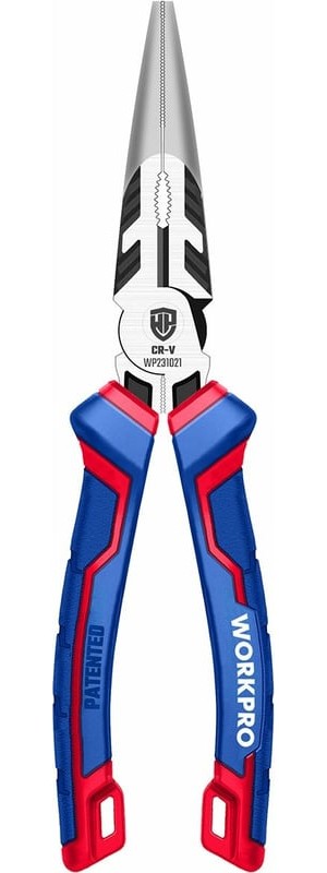 Длинногубцы WORKPRO 200 мм ( 8 дюймов) CR-V WP231021