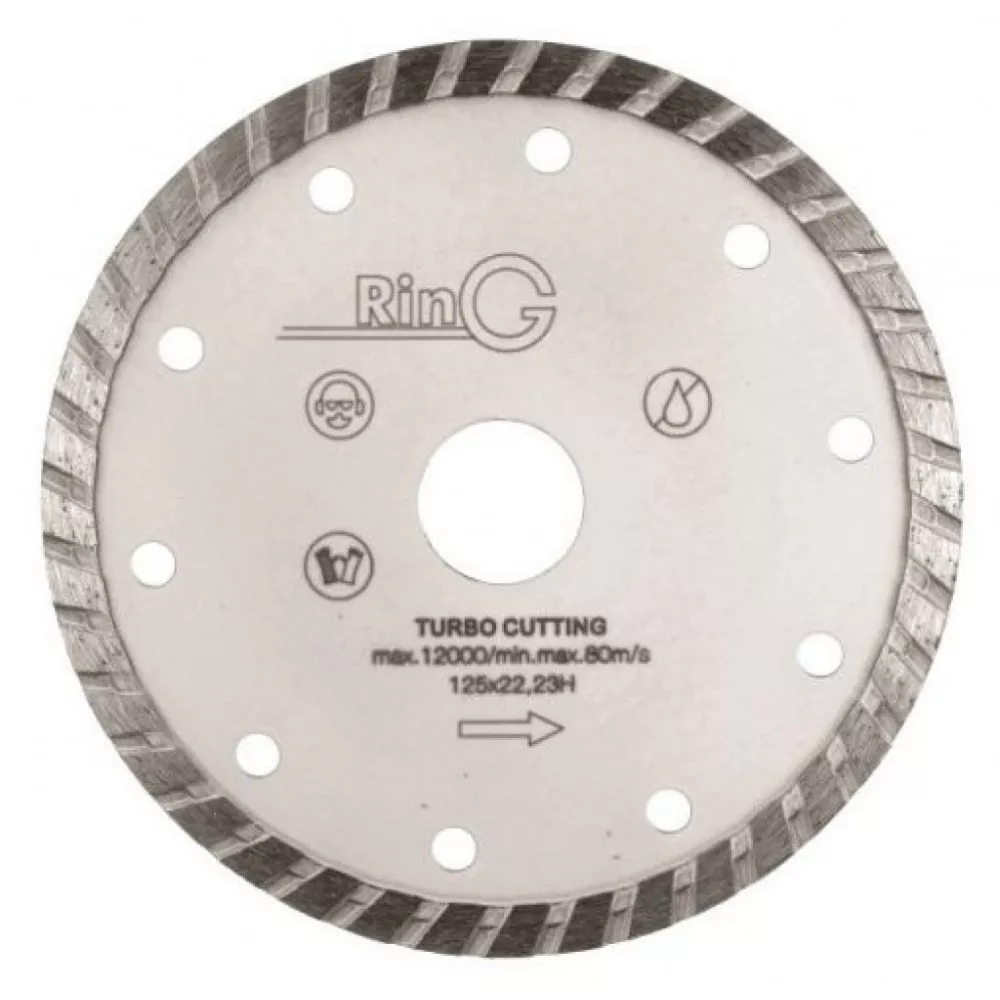 Круг отрезной алмазный 230х7х2,6х22,2 ТУРБО RinG