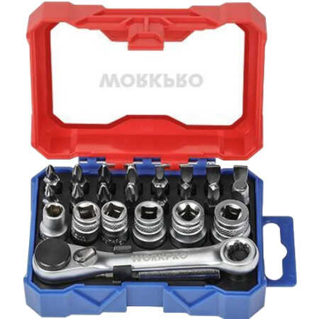 Набор mini трещотка 1/4 и биты 32шт.WORKPRO  WP200534
