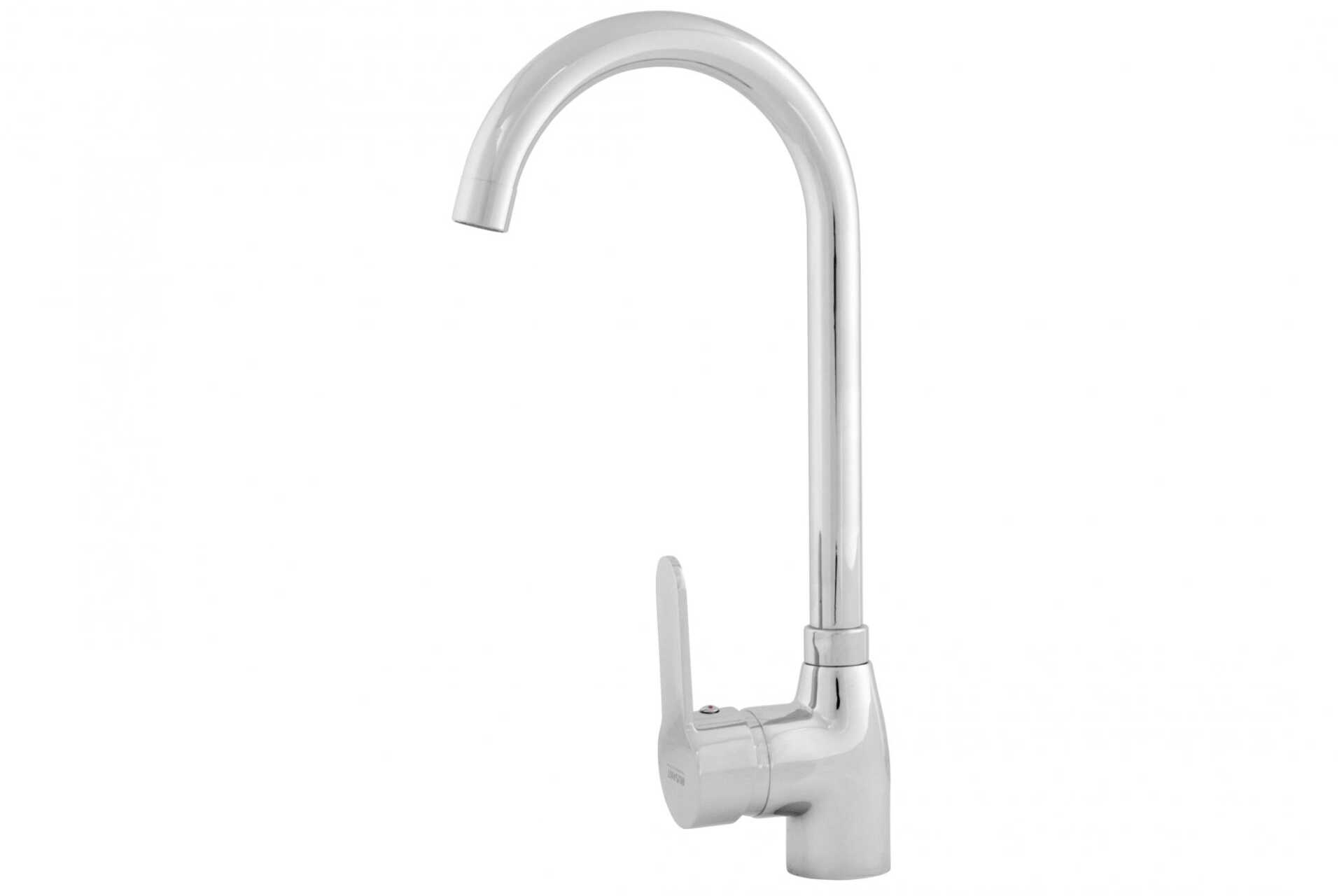 Смеситель кухня,латунь,хром,картридж D35, гайка