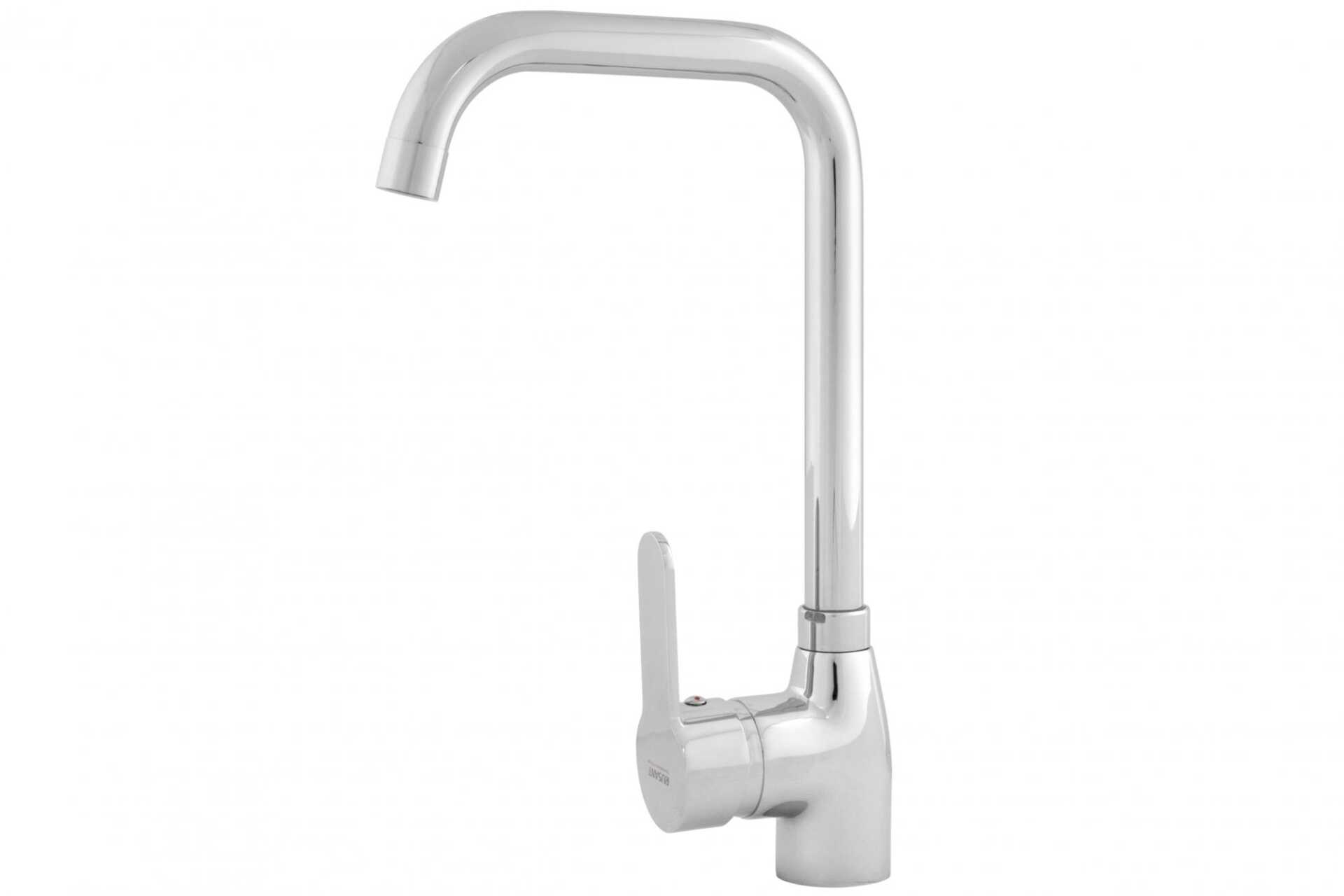 Смеситель кухня,латунь,хром,картридж D35, гайка