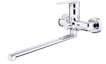 Смеситель ванна,латунь,хром,картридж D35 LUX