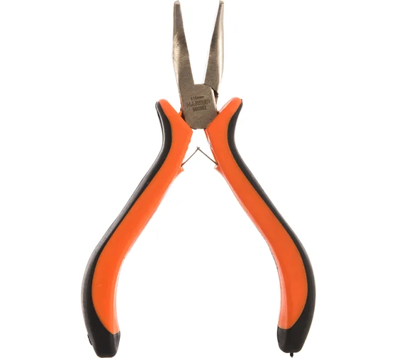 560302 Длинногубцы для  точных работ,изогнутые,CRV,125 мм, //HARDEN